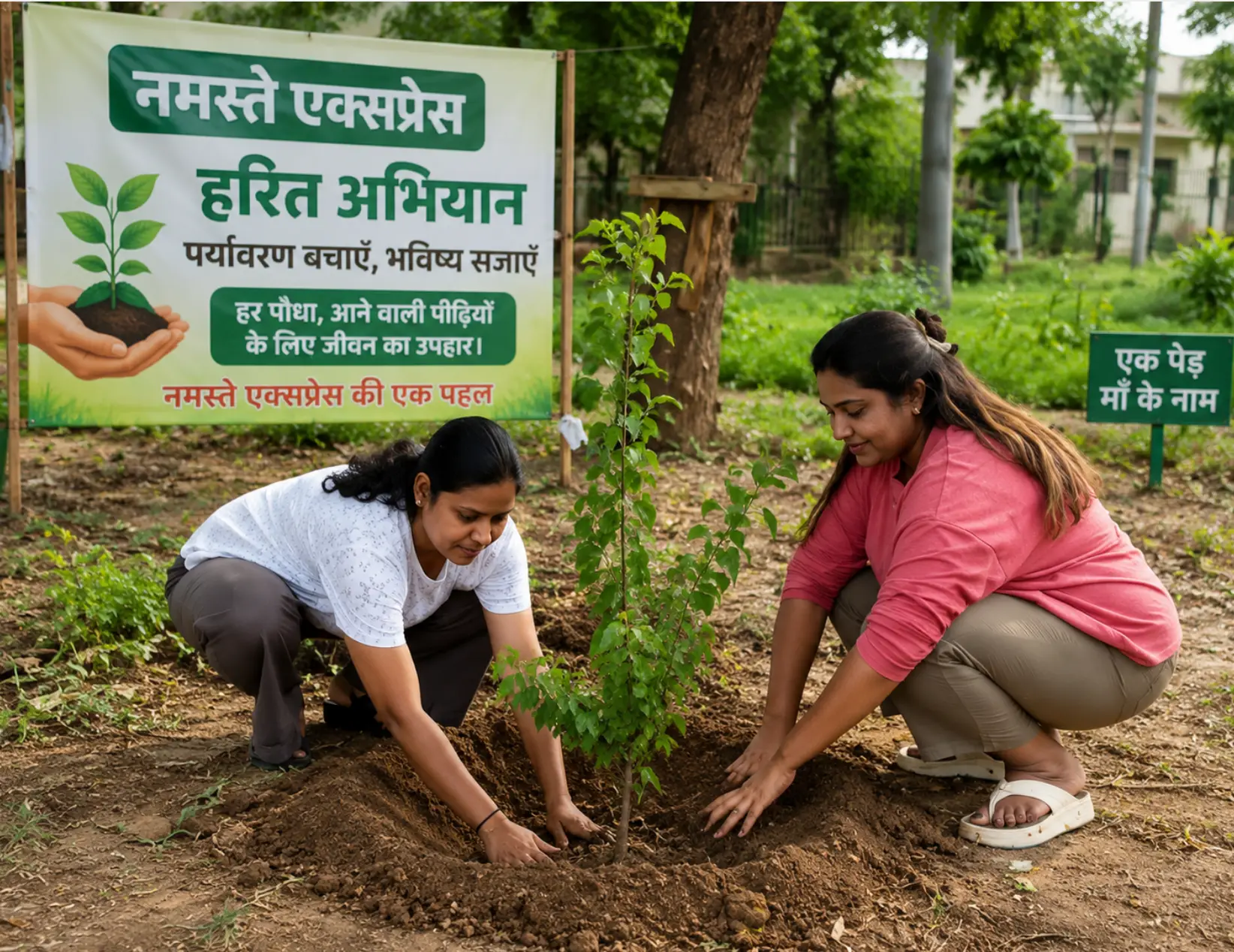 आस्था पराते कारिया की पहल: नमस्ते एक्सप्रेस ने चलाया हरित अभियान